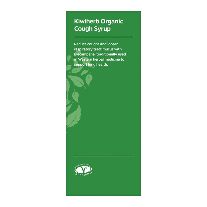 Kiwiherb Organic Cough Syrup side panel