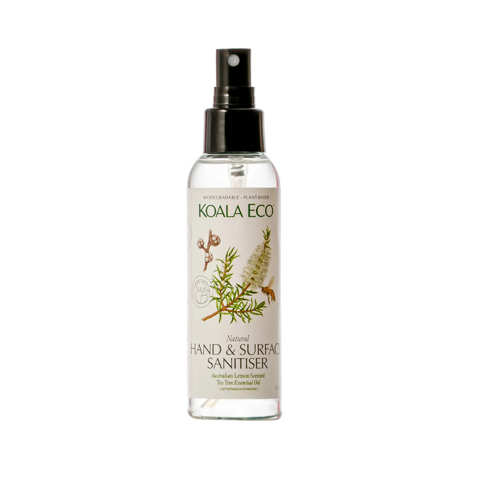 Koala Eco Natural Hand & Surface Sanitiser Lemon Scented Tea Tree 125ml