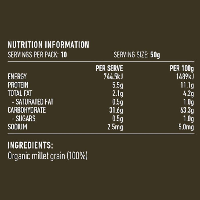Lotus Organic Hulled Millet 500g