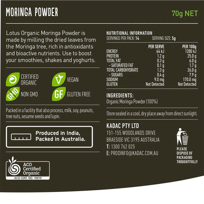 Lotus Organic Moringa Powder
