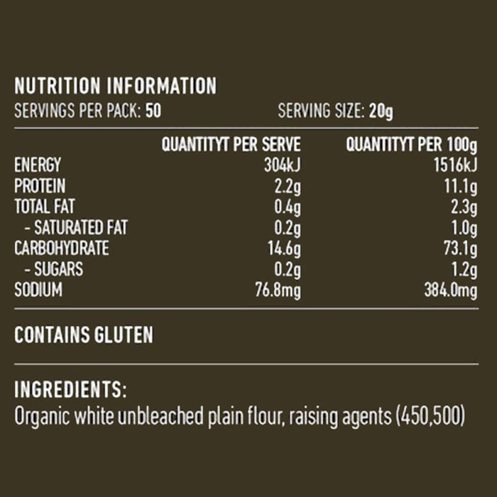 Lotus Organic Self-Raising Wheat Flour 1kg