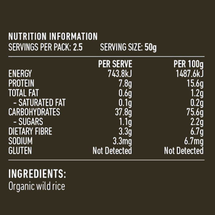 Lotus Organic Wild Rice 125g
