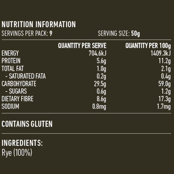 Lotus Rye Flakes Rolled 450g