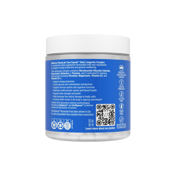 Melrose FutureLab Time Capsule Daily Longevity Complex 90 Capsules