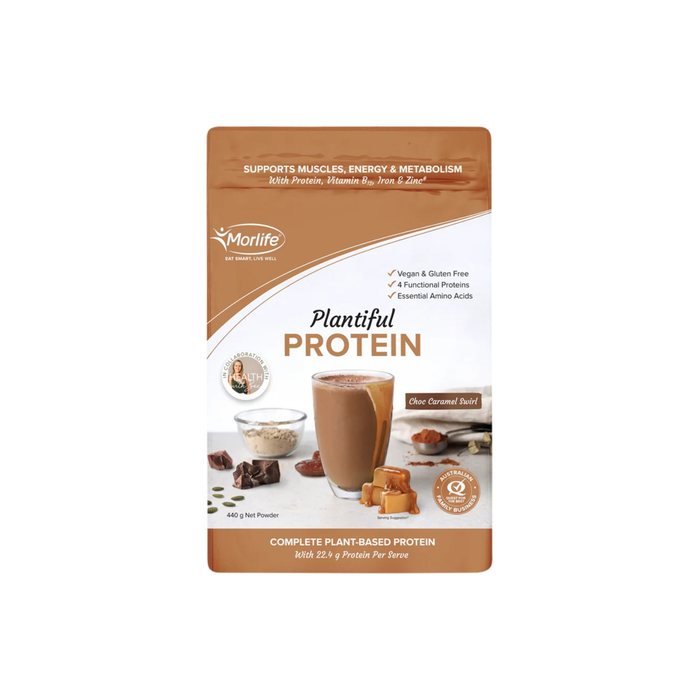 Morlife Plantiful Protein Choc Caramel Swirl 440g product image