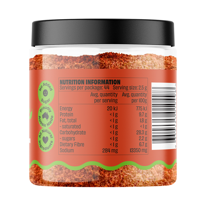 Mingle Chilli & Lime Seasoned Salts ingredients, directions and barcode label
