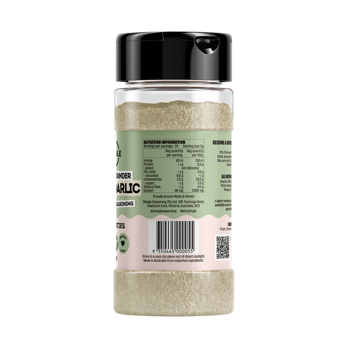 Mingle Dill & Garlic All Natural Seasoning ingredients, directions and barcode label