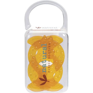 Natural Rubber Soothers Fish Teether for Baby 2 Pack