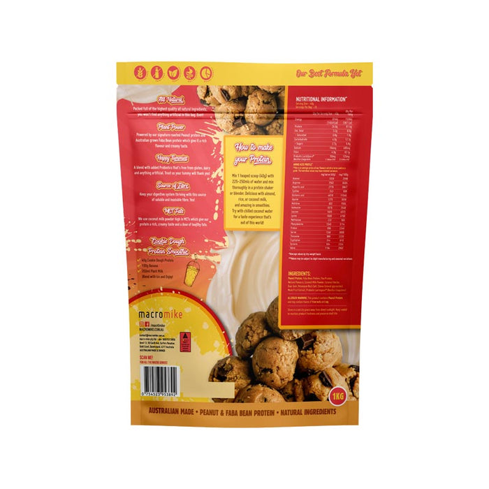 Macro Mike Cookie Dough Peanut Butter Protein 1kg