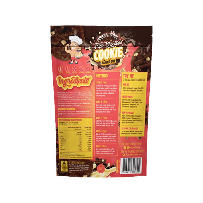 Macro Mike V2 Triple Chocolate Cookie Baking Mix 300g