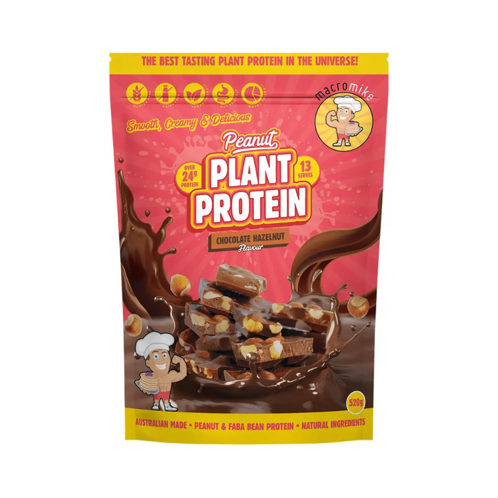 Macro Mike Peanut Plant Protein Chocolate Hazelnut 520g
