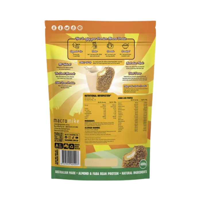 Macro Mike Premium Almond Protein Golden Gaytime 400g