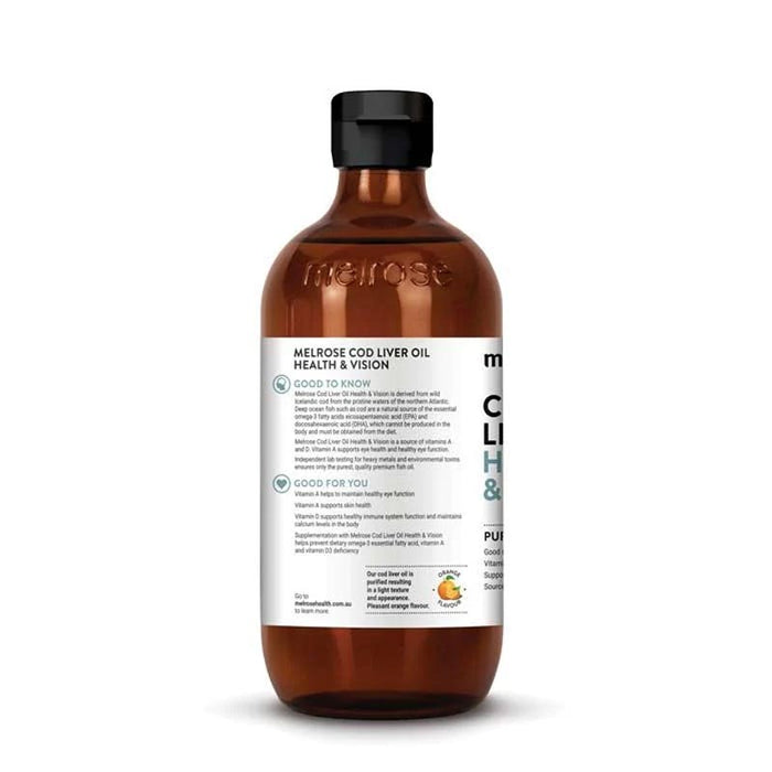 Melrose Cod Liver Oil Health & Vision 500ml