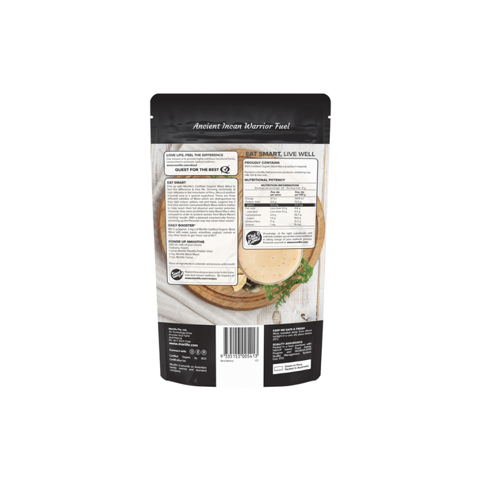 Morlife Organic Black Maca Powder 100g