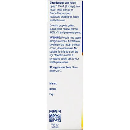 Natural Life Propolis & Manuka Honey Spray 30ml