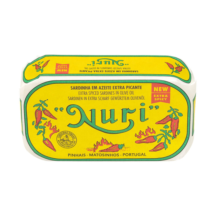 Nuri Sardines in Olive Oil Extra-Spicy 125g — 1 tin