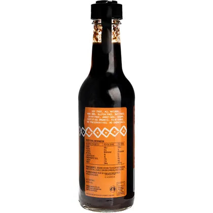 Niulife Coconut Sweet Chilli Sauce 250ml bottle with nutritional information and minimalistic design.