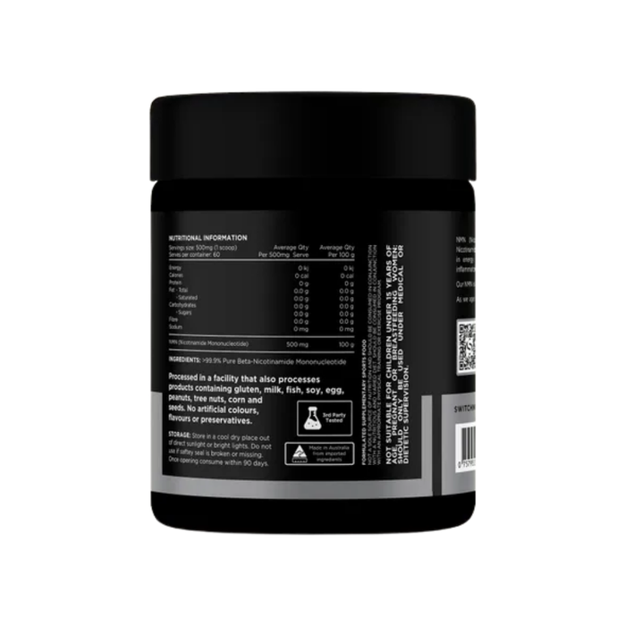 Switch Nutrition NMN Pure Nicotinamide Mononucleotide Powder 30g