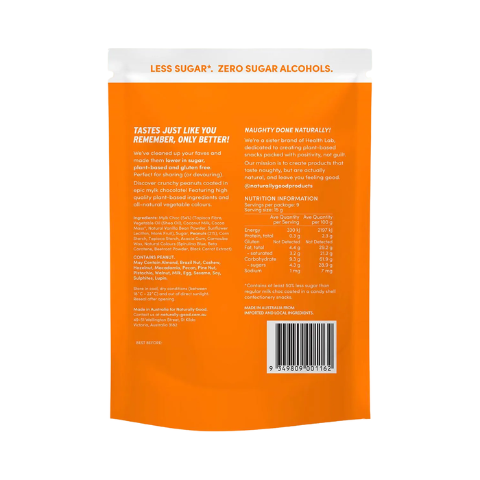 Naturally Good Peanut Partyz 50% less sugar 135g