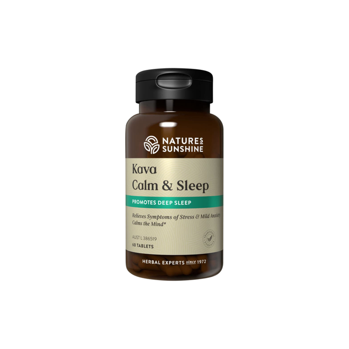 Natures Sunshine Kava Calm & Sleep 60 Tablets