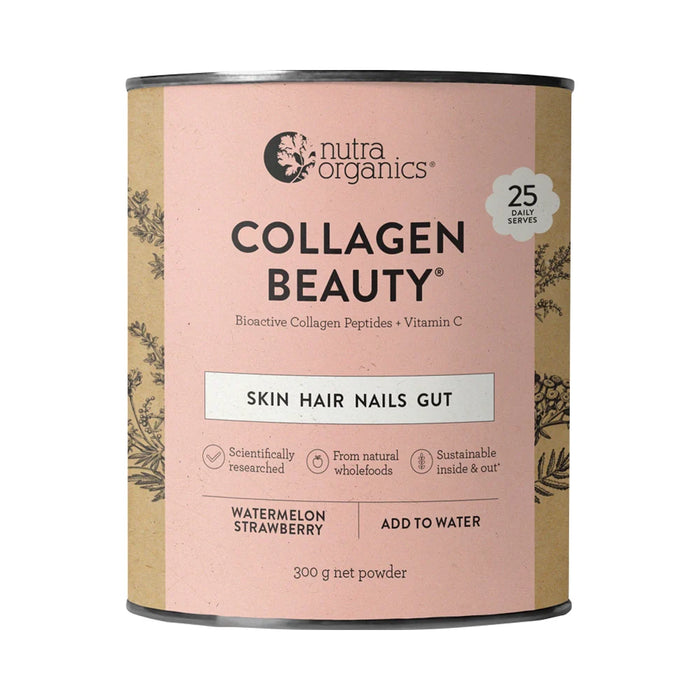 Nutra Organics Collagen Beauty Watermelon Strawberry 225g