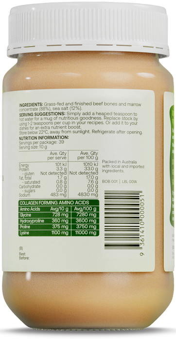 Best of the Bone Bone Broth Beef Real Broth Concentrate Original 390g gallery image 4