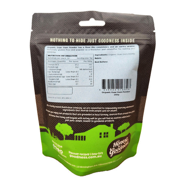 Honest to Goodness Organic Guar Gum Powder 250g