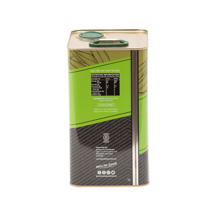 Honest to Goodness Organic Olive Oil Extra Virgin 3L