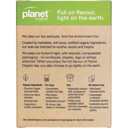 Planet Organic Morning Wellness Herbal Tea 25 Tea Bags