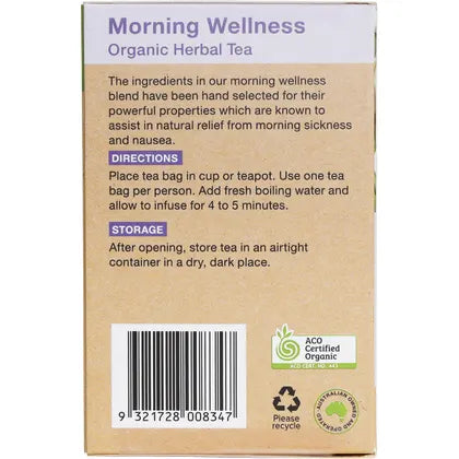 Planet Organic Morning Wellness Herbal Tea 25 Tea Bags