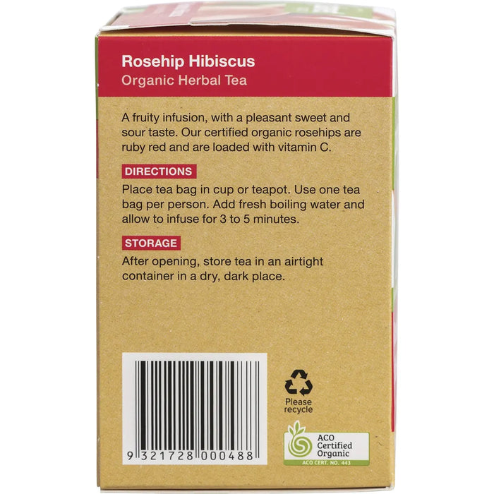 Planet Organic Rosehip Hibiscus Tea 25 Tea Bags