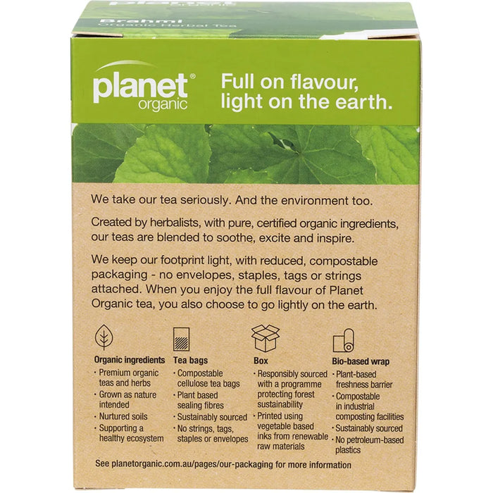 Planet Organic Brahmi Herbal Tea Bags 25 Pack