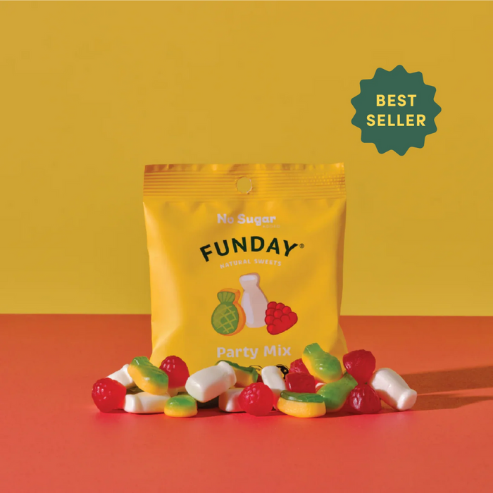 Funday Natural Sweets Flavoured Gummies Party Mix 50g