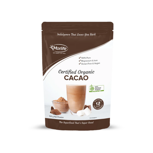 Morlife Cacao Powder Certified Organic 150g product image