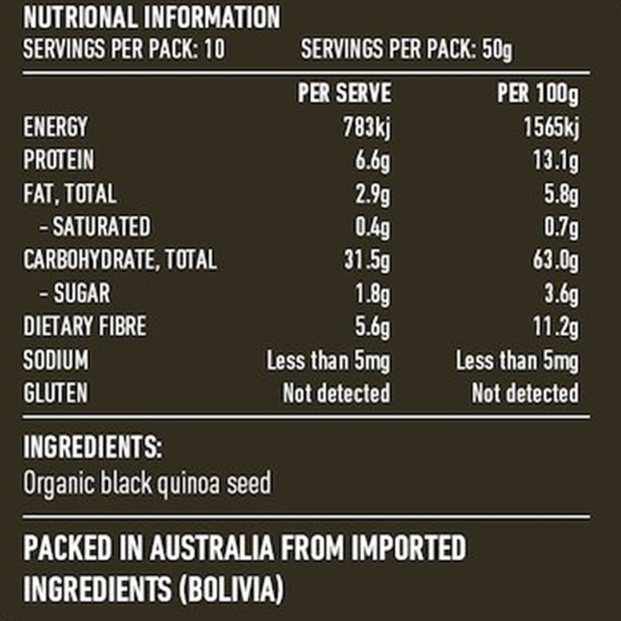 Lotus Quinoa Grain Black Organic 500g