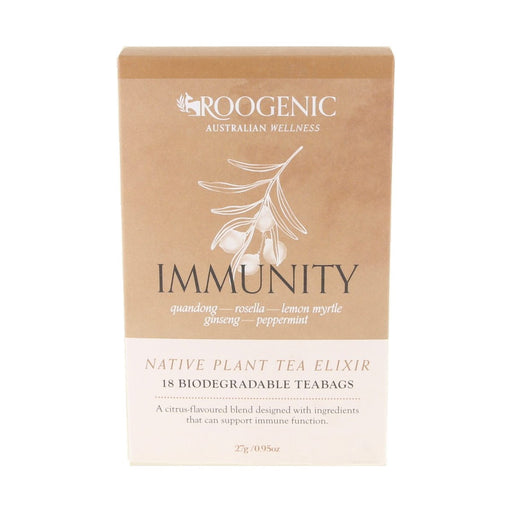 Roogenic Immunity Tea 18 Tea Bags — front pack