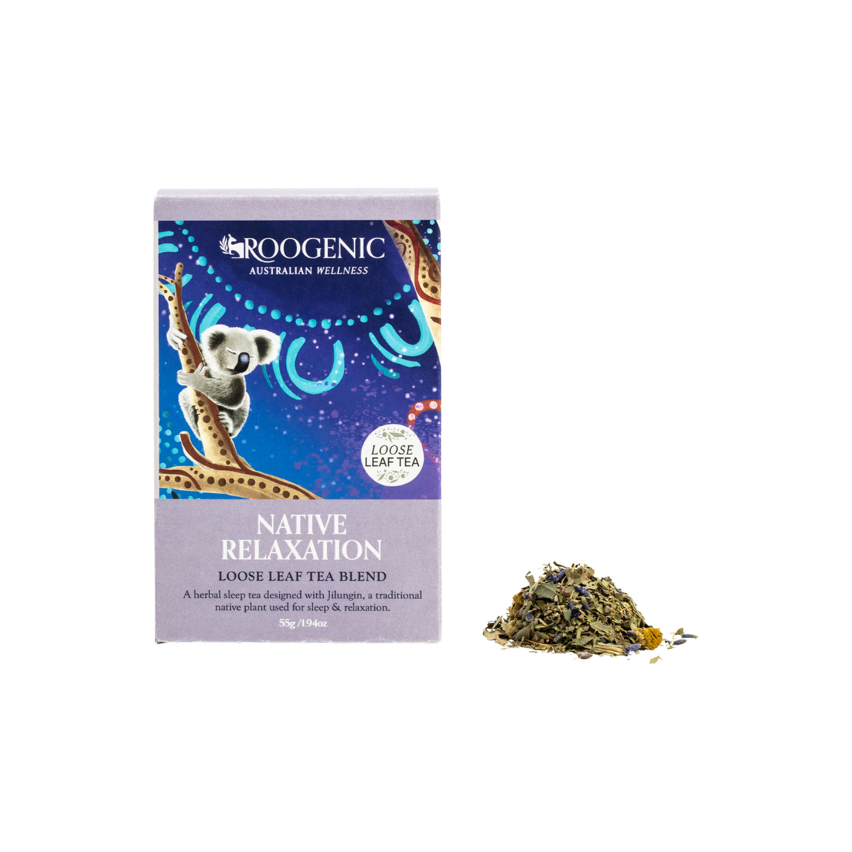 Roogenic Native Relaxation Tea Loose Leaf 55g | Eco Traders — BuyNatural