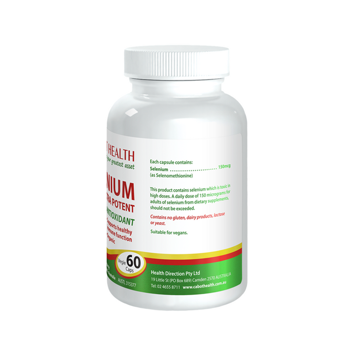 Cabot Health Selenium Ultra Potent 60 Capsules