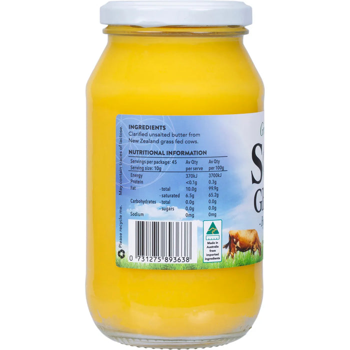 Sol Organics Grass Fed Ghee 450g
