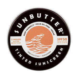 SunButter Skincare Tinted SPF50 Reef Safe Sunscreen 100g