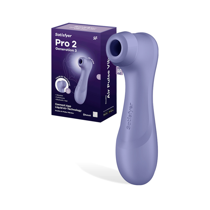 Satisfyer Pro 2 Gen 3 App Compatible 6.25" Vibrating Liquid Air Pulse Clitoral Stimulator