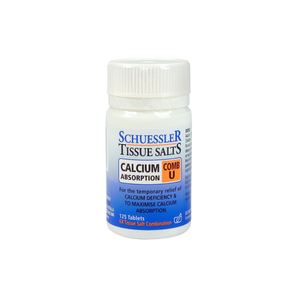 Schuessler Tissue Salts Comb U (Calcium Absorption) 125 Tablets