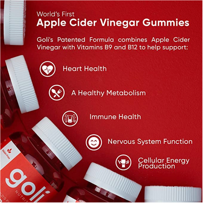 Goli Nutrition Apple Cider Vinegar Gummies 60 Gummies