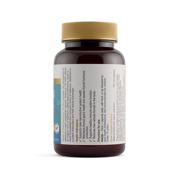 Herbs of Gold Selenium 150 MAX packshot