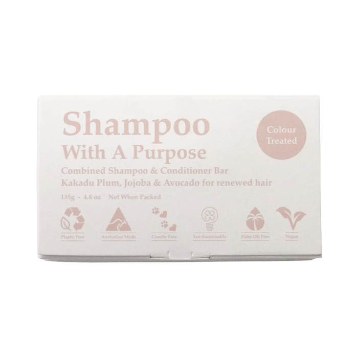 Shampoo with a Purpose Shampoo & Conditioner Bar Colour Treated Hair 135g