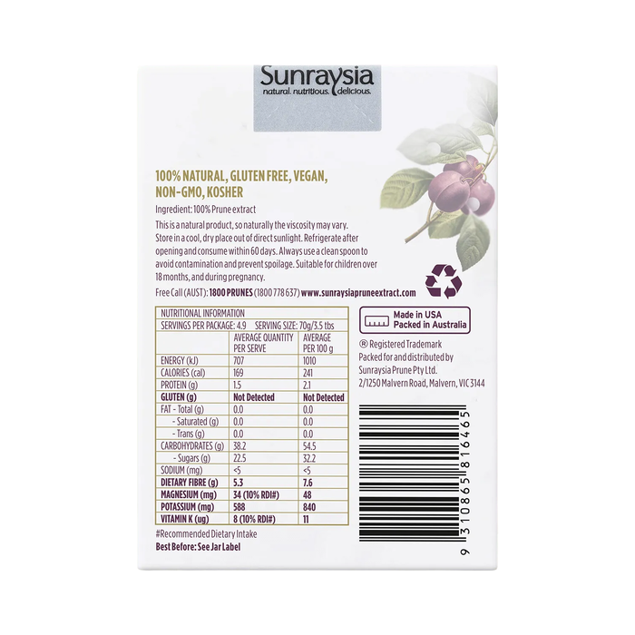 Sunraysia Prune Extract Tonic 340g