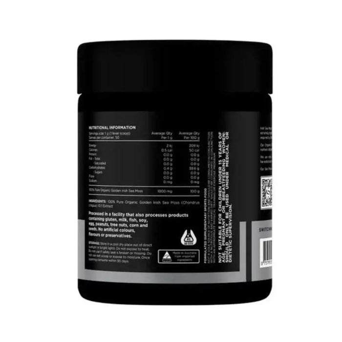 Switch Nutrition Sea Moss 100% Pure Golden Irish Sea Moss 50g