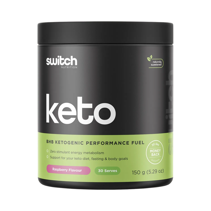 Switch Nutrition Keto BHB Ketogenic Performance Fuel Raspberry 150g