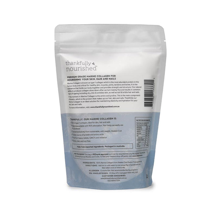 Thankfully Nourished Marine Collagen 300g