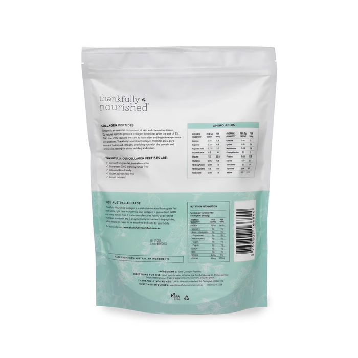 Thankfully Nourished Collagen Peptides 900g